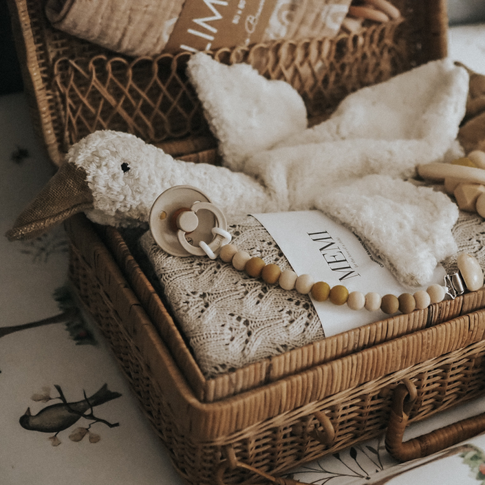 Senger Naturwelt warmte knuffel gans wit klein 2 mnd+