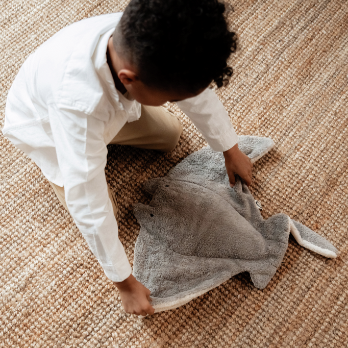 Senger Naturwelt warmte knuffel manta ray grey groot 2 mnd+ Y21081 b