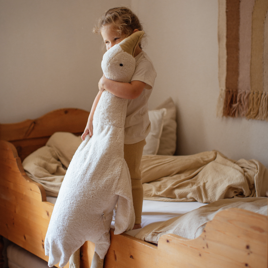 Senger Naturwelt warmte knuffel gans wit XL 2 mnd+