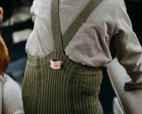 Silly Silas maillot hippy zonder voetjes katoen olive 6-12 m