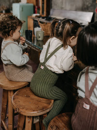 Silly Silas maillot granny teddy met voetjes olive 3-6 m