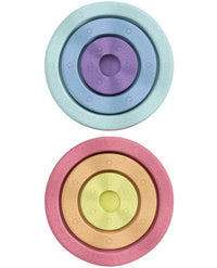 Stapelstein Inside regenboog pastel 6 stks