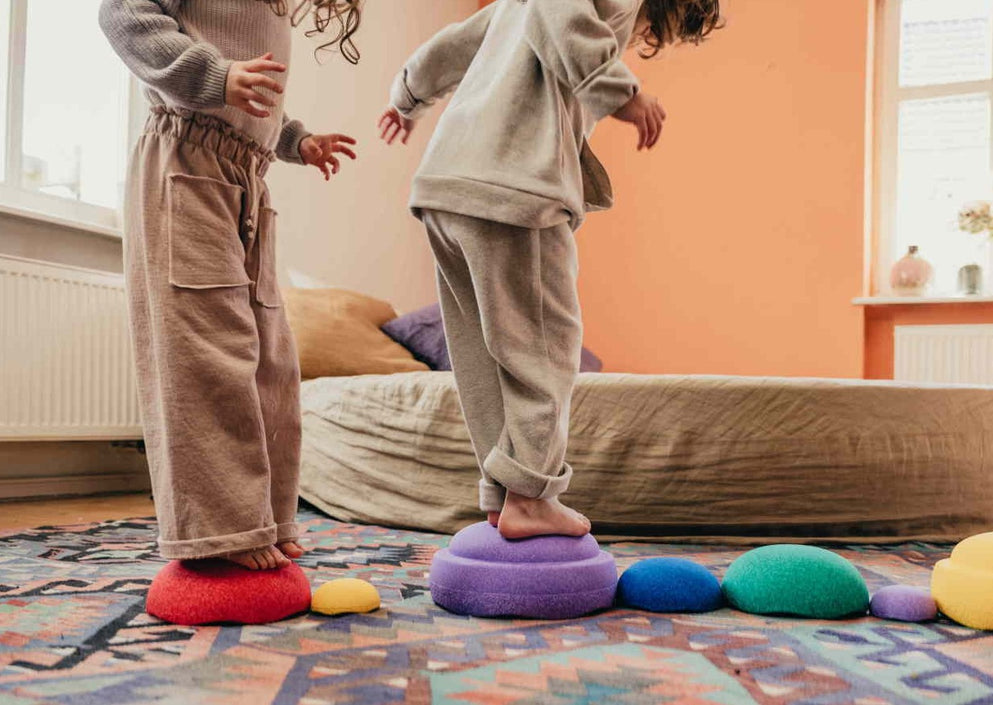 Stapelstein Inside regenboog pastel 6 stks