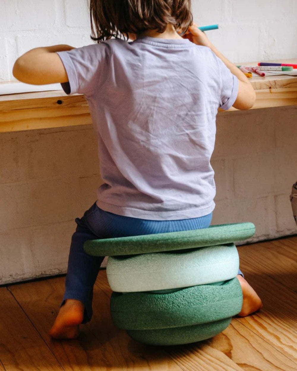 Stapelstein balance board donkergroen110920b
