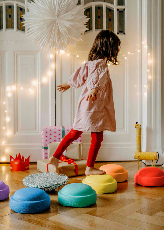 Stapelstein blush special rainbow classic + balance board a