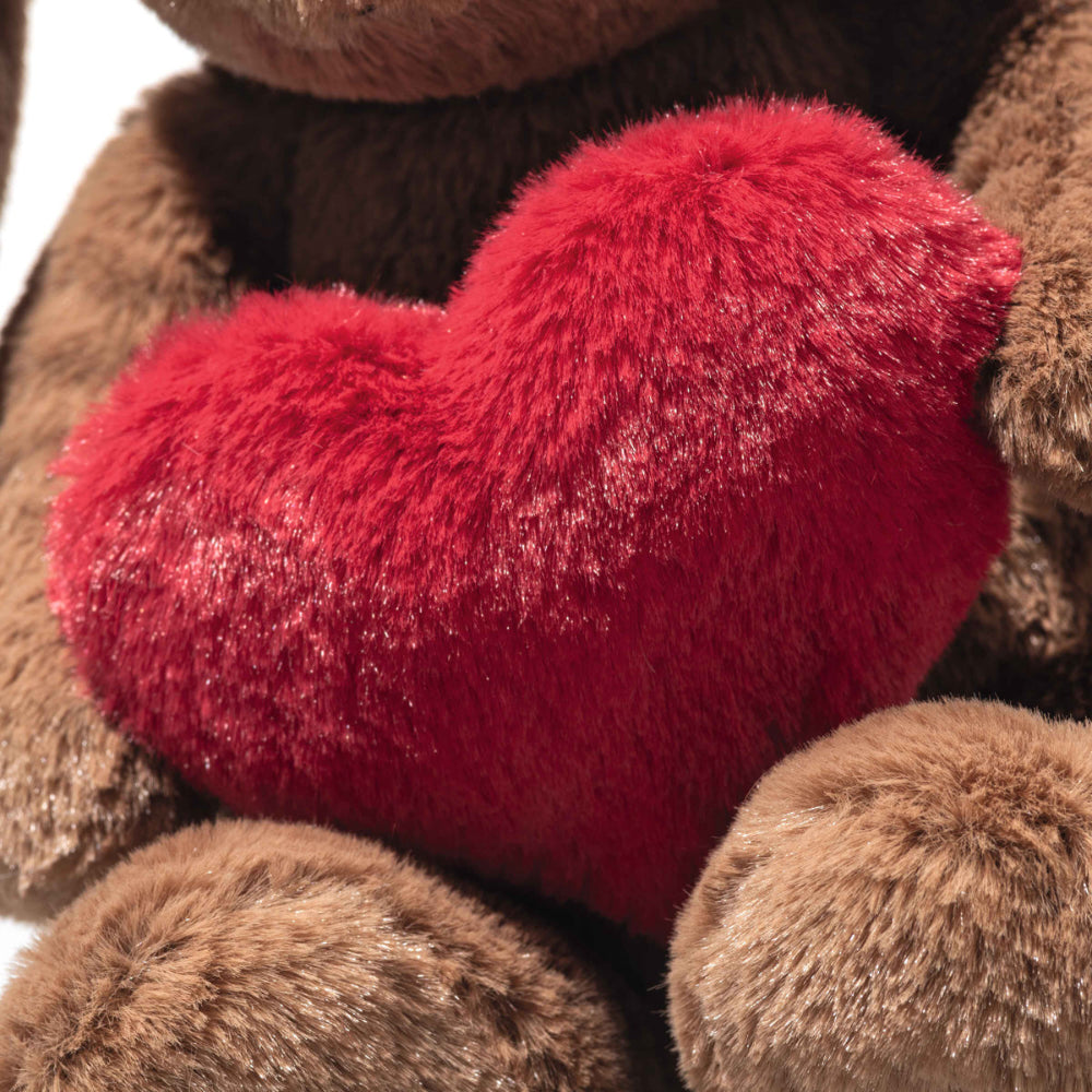 Steiff knuffel konijn Hoppie Love 16 cm bruin 100% polyester