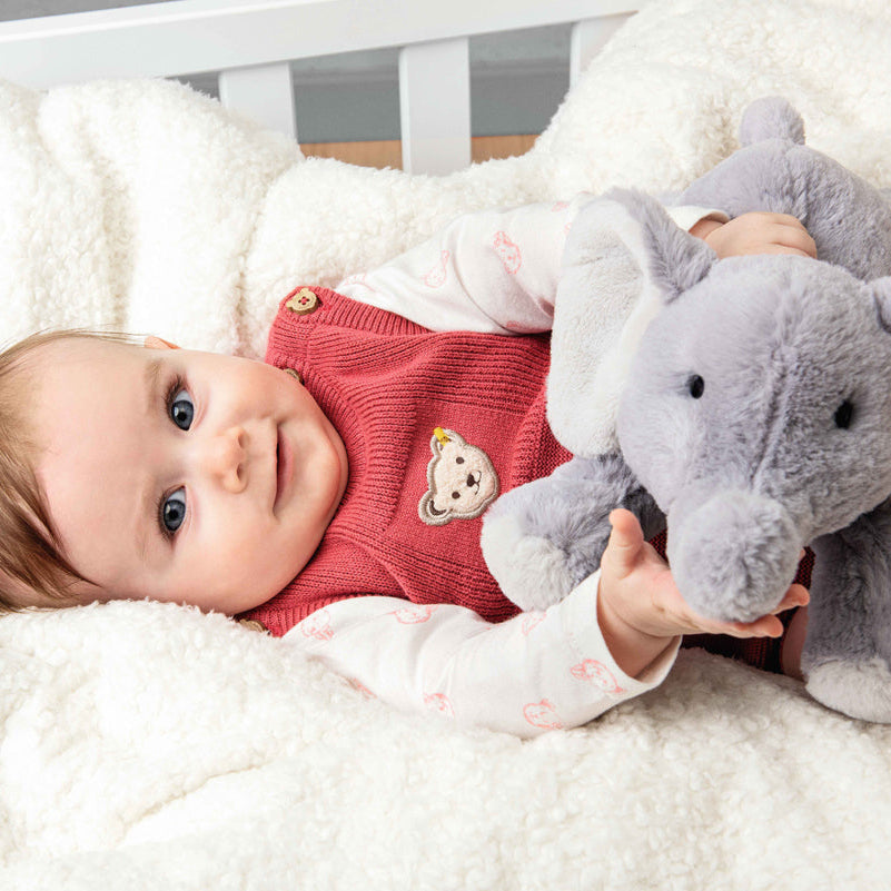 Steiff knuffel olifant Elna 28 cm lichtgrijs kopen