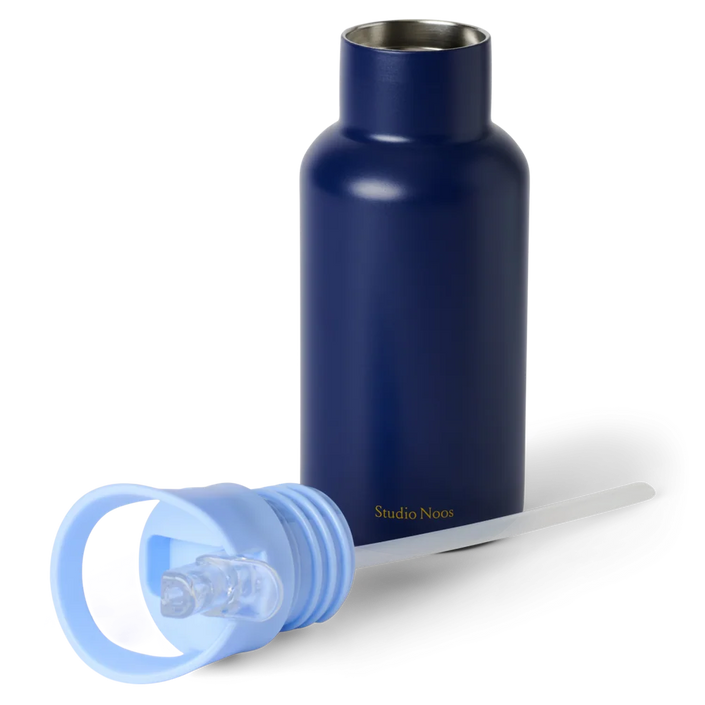 Studio Noos RVS drinkfles RVS 350 ml dark blue