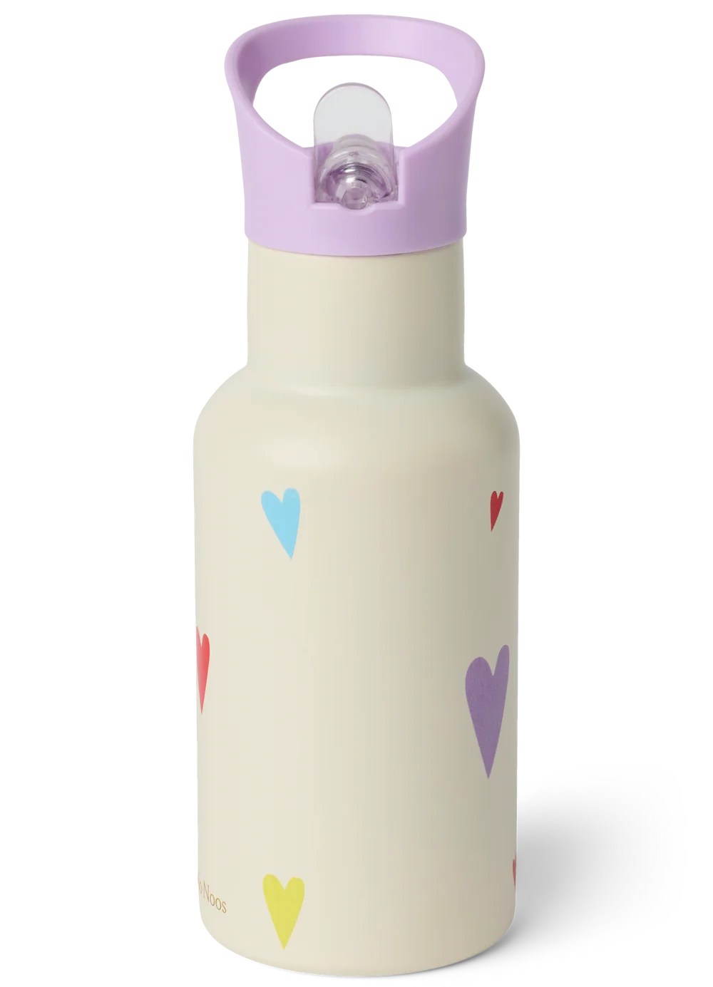 Studio Noos RVS drinkfles RVS 350 ml white multicolor hearts 6153327152175