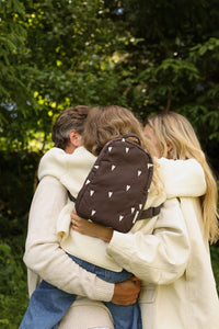 Studio Noos rugzak mini brown hearts atmos