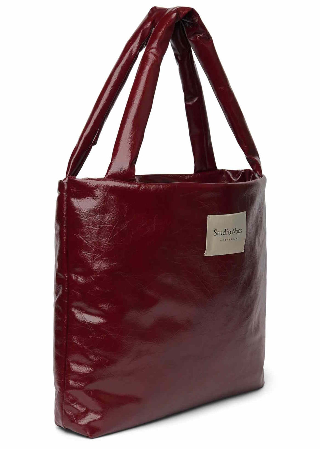 Studio Noos vegan leather mom bag burgundy 6151921899854