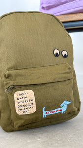 Studio Noos Cotton Rugzak groen midiCottonMidiBackpackgreen