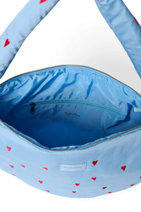 Studio Noos Puffy Cross Body bag blue hearts 6151906016092 f