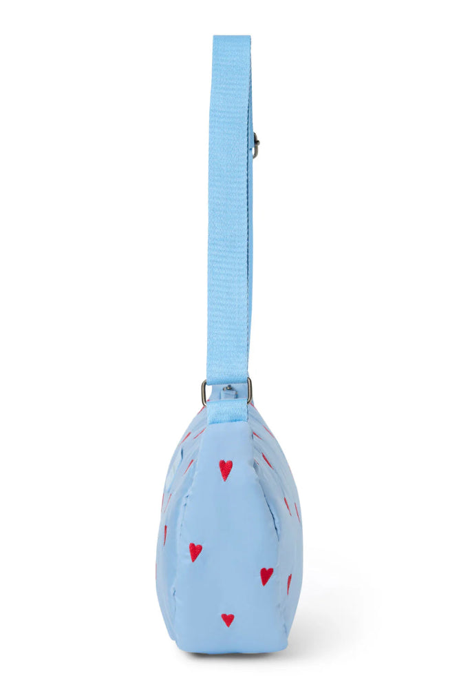 Studio Noos puffy fanny pack blue hearts 100% Polyester