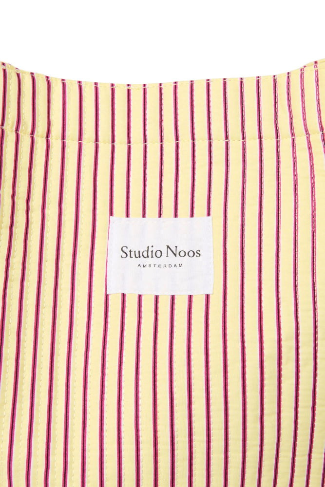 Studio Noos poplin mom bag butter yellow striped