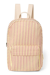 Studio Noos poplin rugzak midi butter yellow striped 6151908267263 a