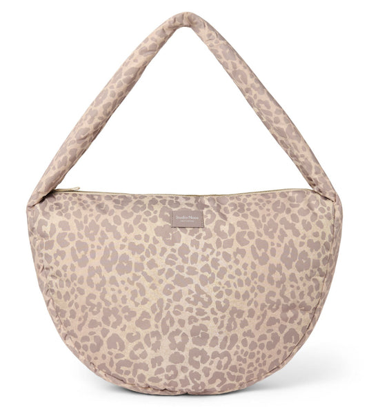 Studio Noos puffy cross body bag beige leopard 6151906737737 a