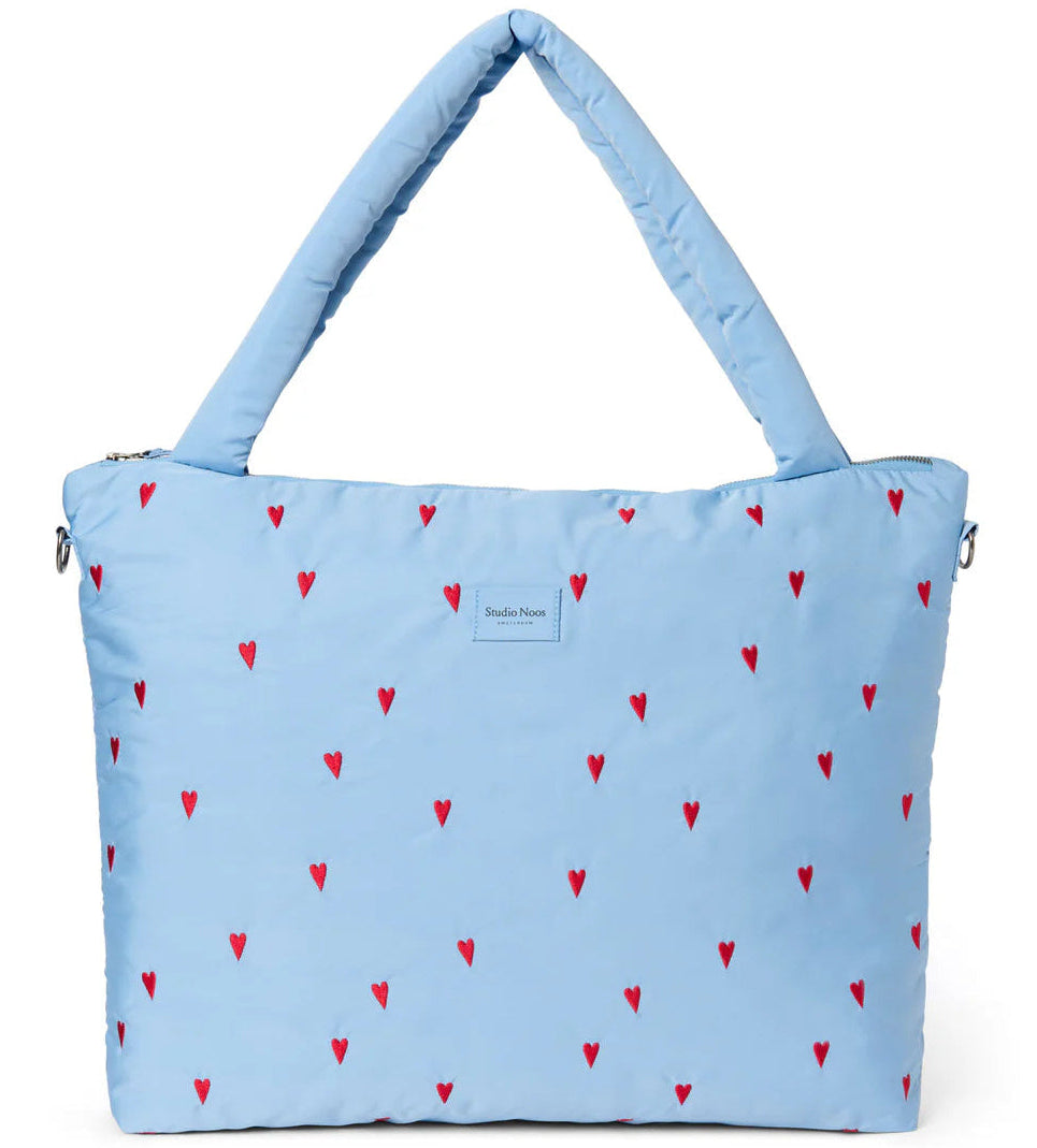 Studio Noos puffy diaper bag blue hearts 6151905736731 a