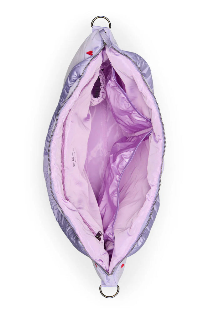 Studio Noos puffy diaper bag purple hearts 6151905750751 c