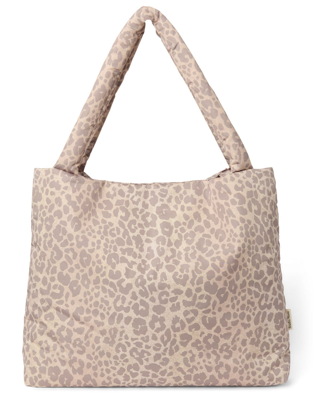 Studio Noos puffy mom bag beige leopard