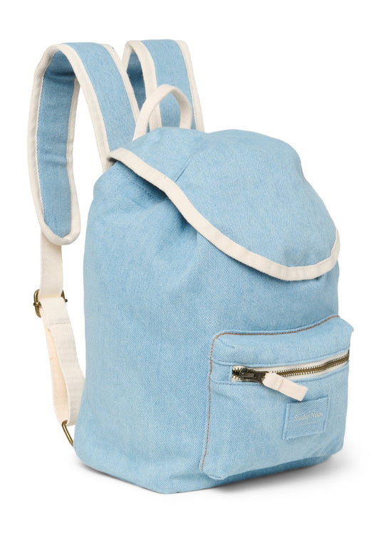 Studio Noos rugzak Denim midiDenimSolidMidiBackpackDrawstring