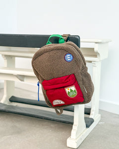 Studio Noos rugzak Teddy brown/burgundy midiTeddyMidiBackpackbrownburgundy