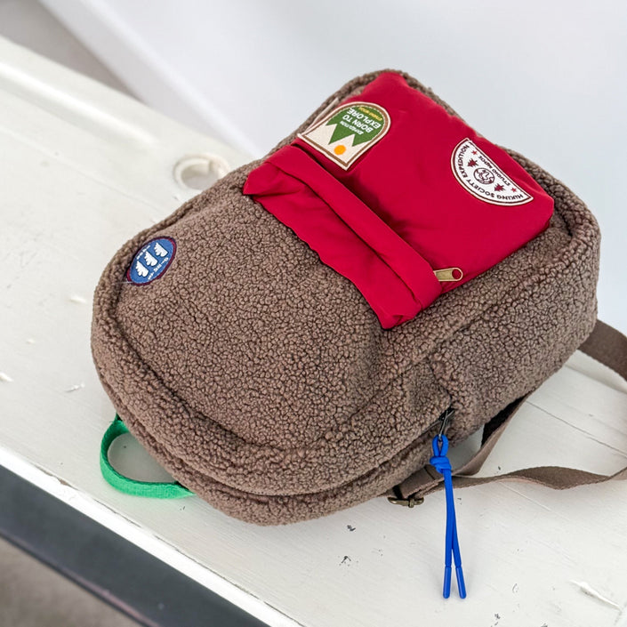 Studio Noos rugzak Teddy brown/burgundy midiTeddyMidiBackpackbrownburgundyk