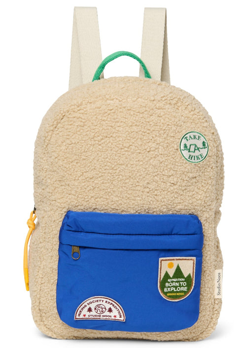 Studio Noos rugzak Teddy ecru/cobalt midiTeddyMidiBackpackecrucobalt