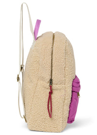 Studio Noos rugzak Teddy ecru/purple midiTeddyMidiBackpackecrupurpled