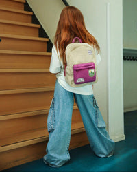 Studio Noos rugzak Teddy ecru/purple midiTeddyMidiBackpackecrupurpleh