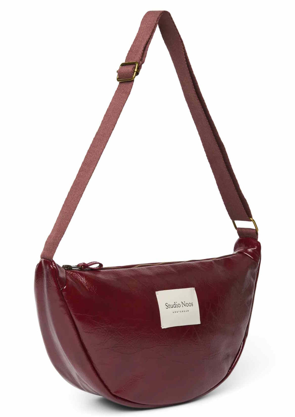 Studio Noos vegan leather fanny pack burgundy 6151923332397