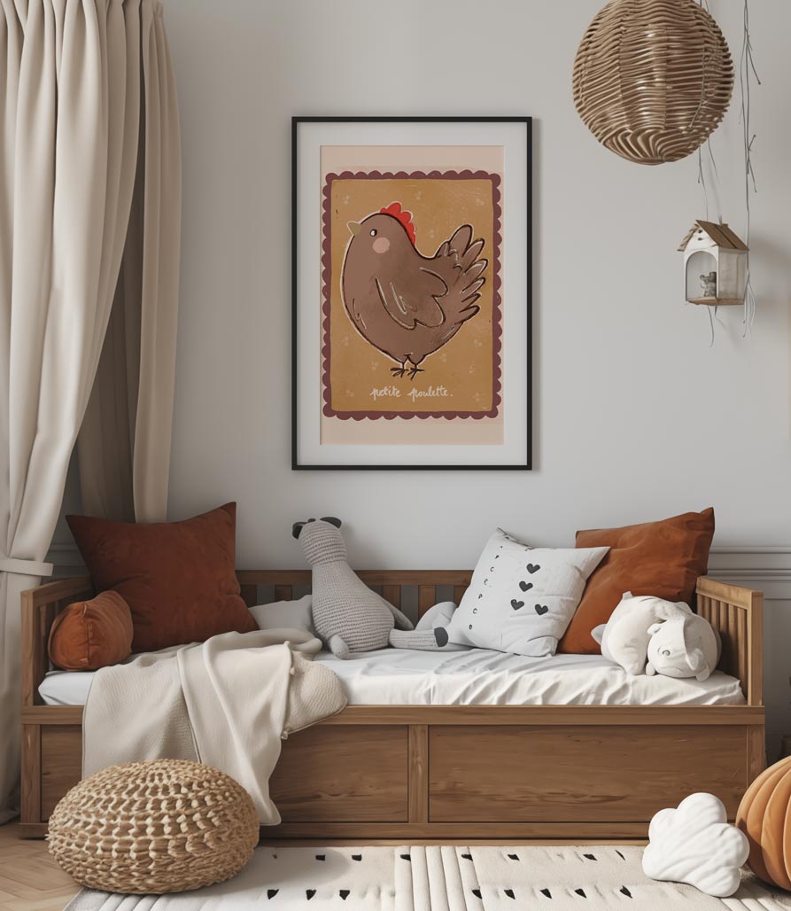 Studio loco poster petite poulette 50 x 70 cm WP482