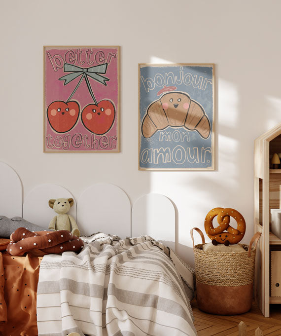 Studio loco poster croissant 50 x 70 cm 170 grams ecologisch papier