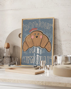 Studio loco poster croissant 50 x 70 cm