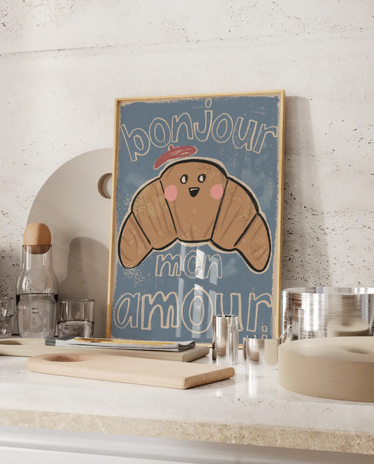 Studio loco poster croissant 50 x 70 cm