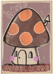 Studio loco poster mushroom  50 x 70 cm