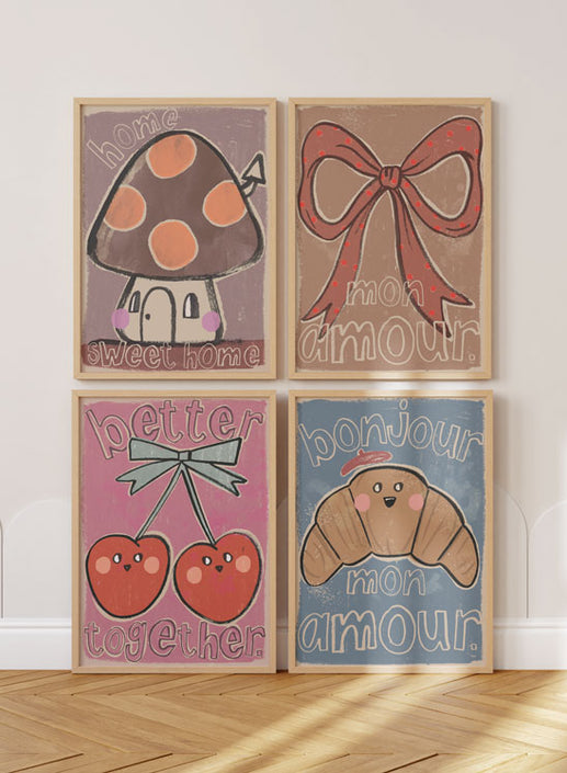 Studio loco poster mushroom  50 x 70 cm