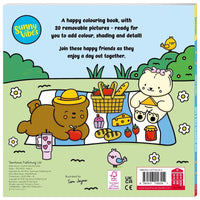 Sunny Vibes Happy Street Cute & Bold Colouring Book e