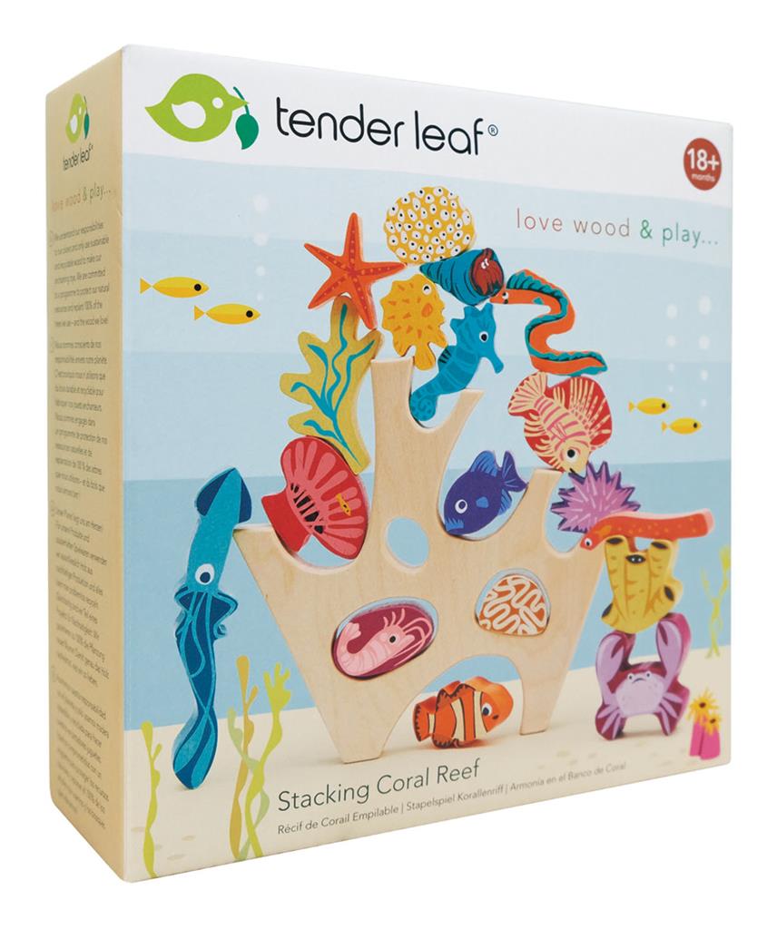 Tender Leaf Toys stacker koraalrif 18 mnd+ hout