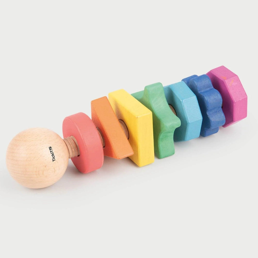 Tickit XL bout met moeren regenboog 18 mnd+