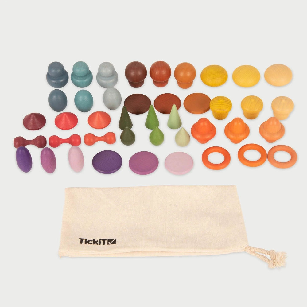 Tickit houten regenboogvormen 3 jr+