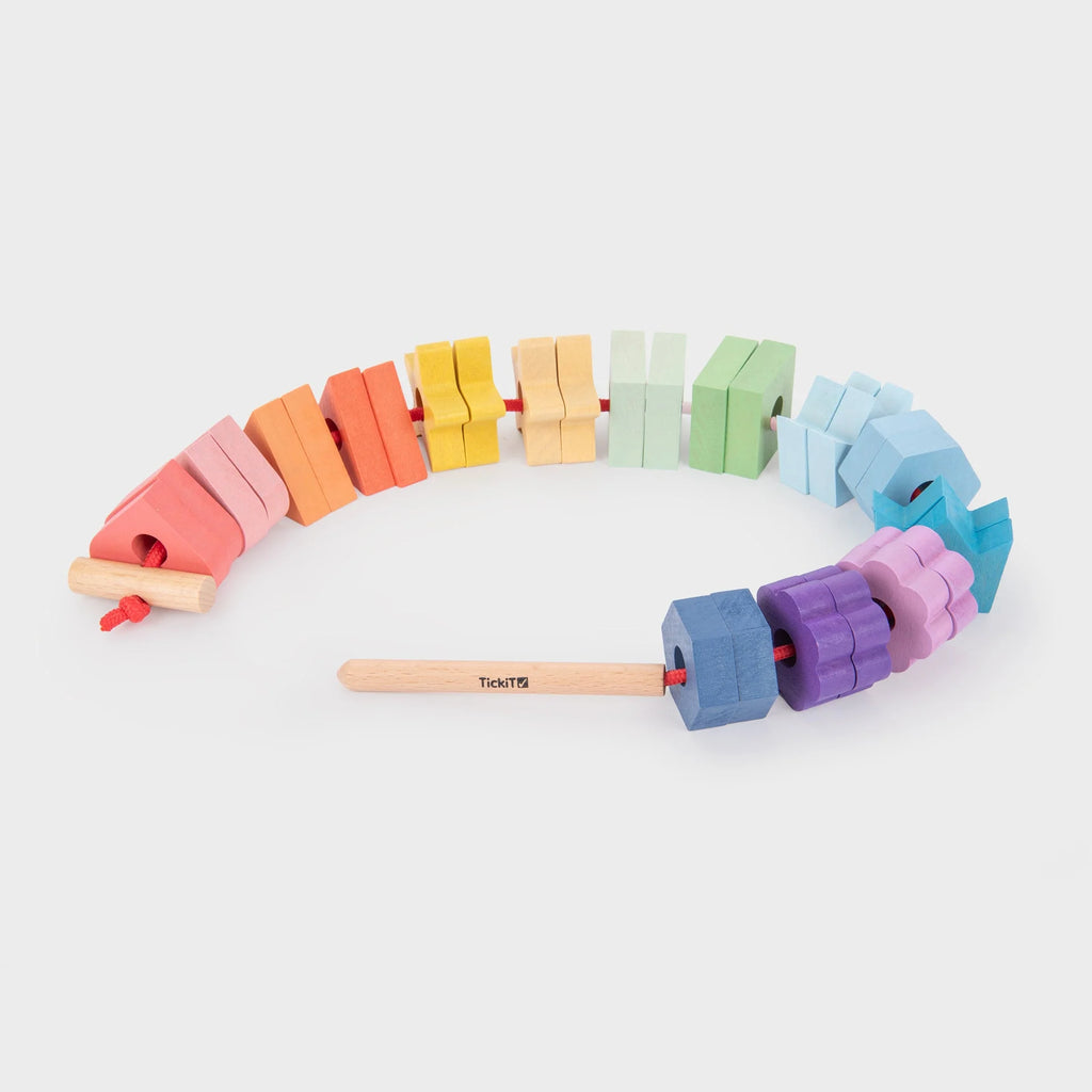 Tickit houten vetervormen regenboog 3 jr+ 33073564