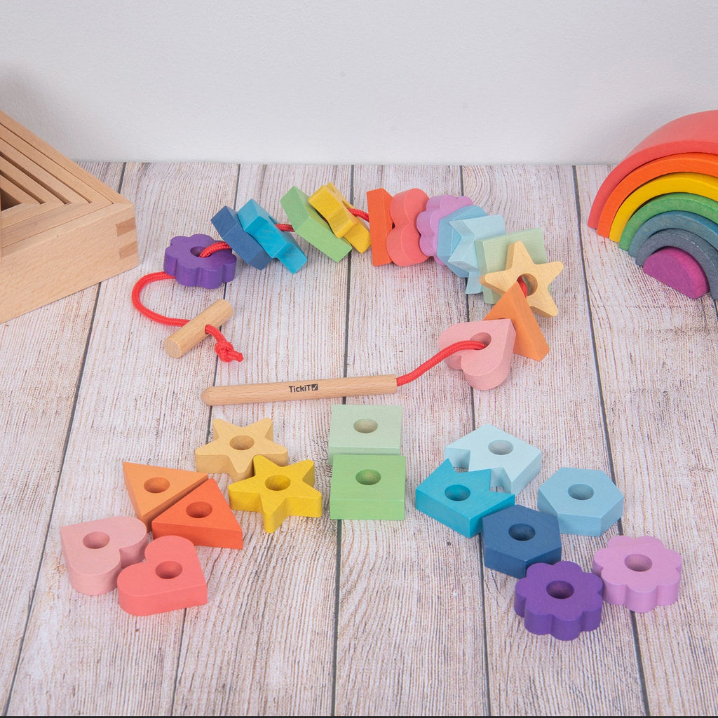 Tickit houten vetervormen regenboog 3 jr+