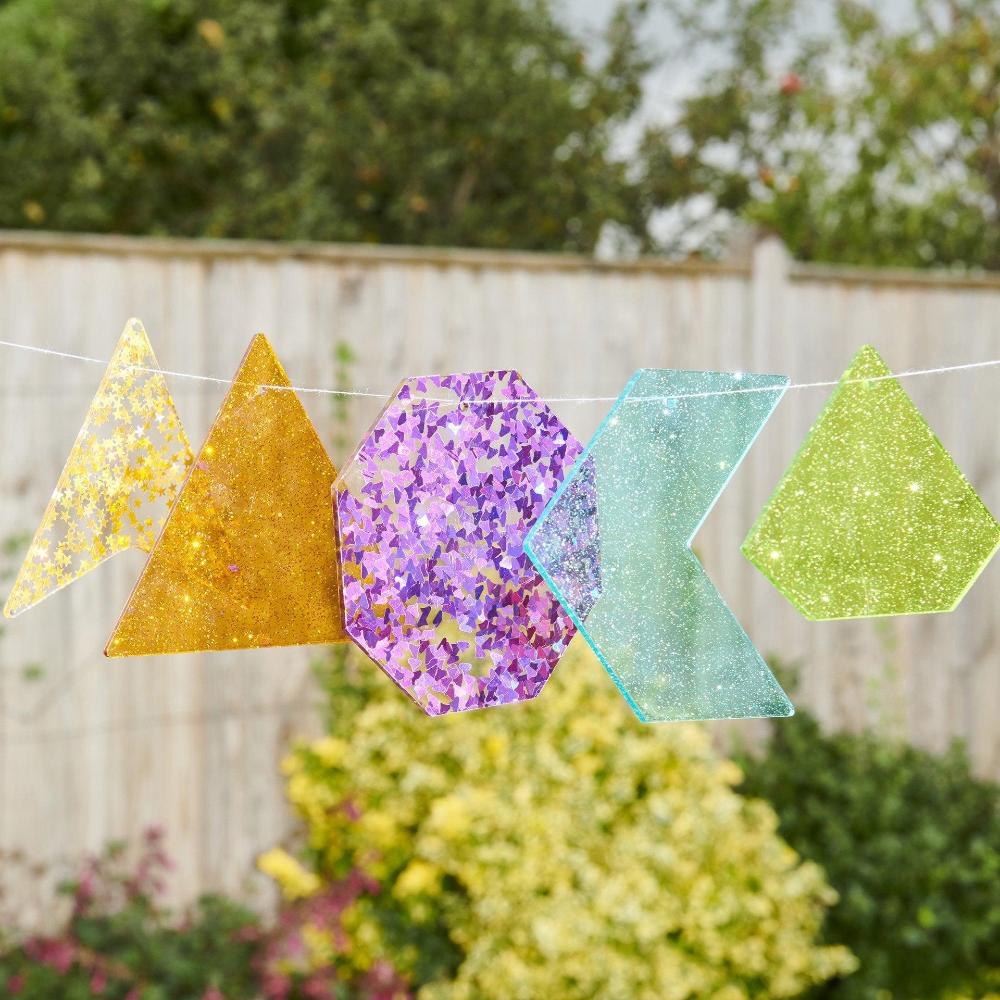 Tickit regenboog glittervormen 21 stks 3 jr+ 5060155731056