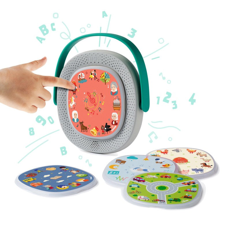 Timio audio-en muziekspeler met 5 discs oplaadbaar 2 jr+ 8720726557238
