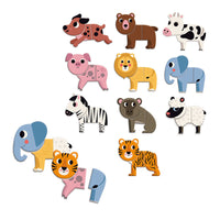 VILAC magnetische puzzel Dieren 2 jr+