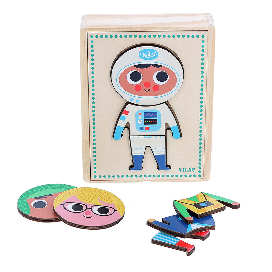 VILAC puzzel dress up Jules 2 jr+