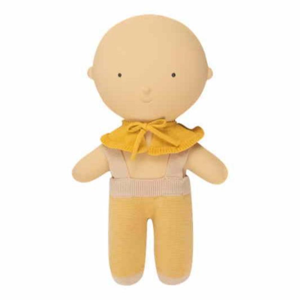 We are gommu broek Light Cream Mustard long 3 jr+