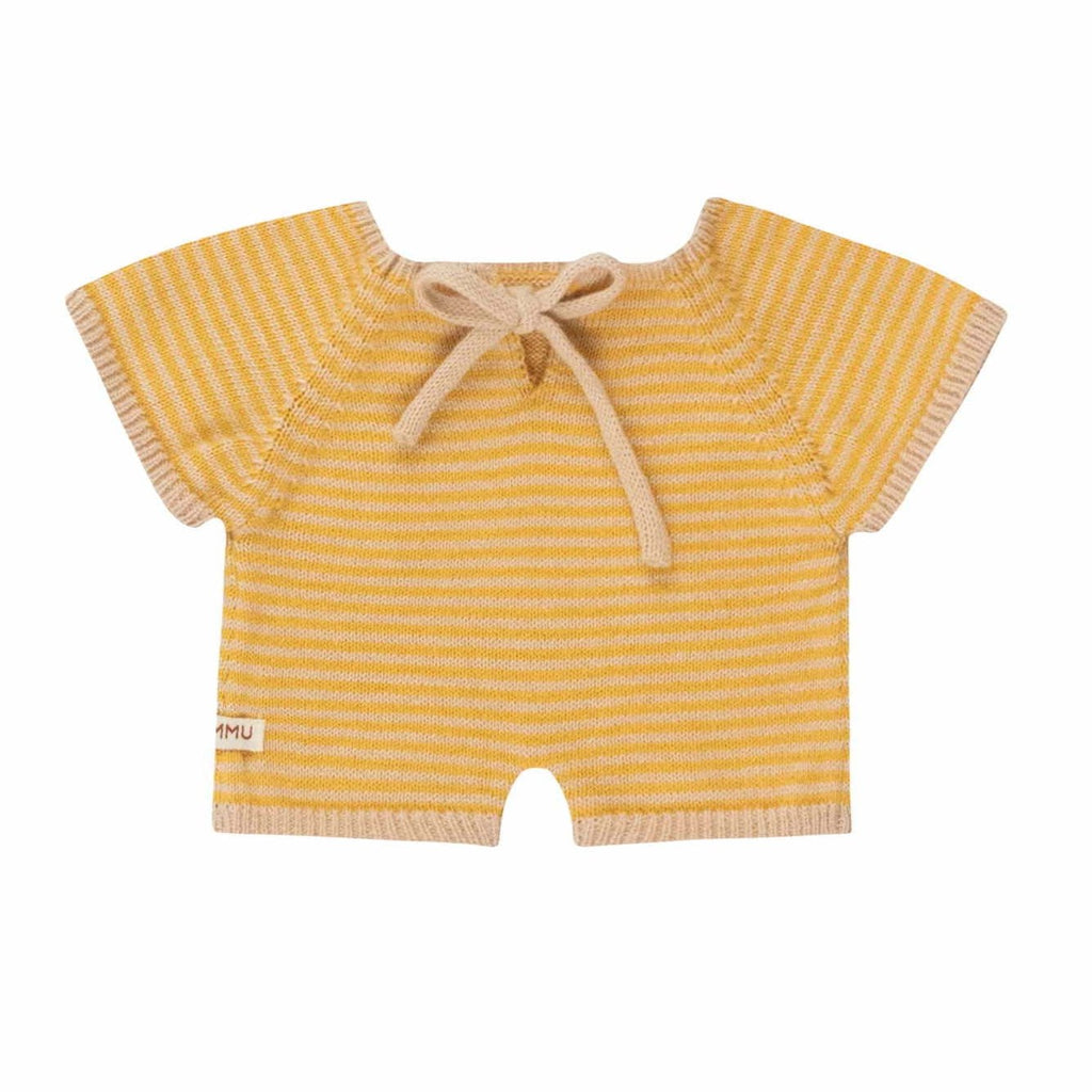 We are gommu onesie Light Cream Mustard short 3 jr+ kopen