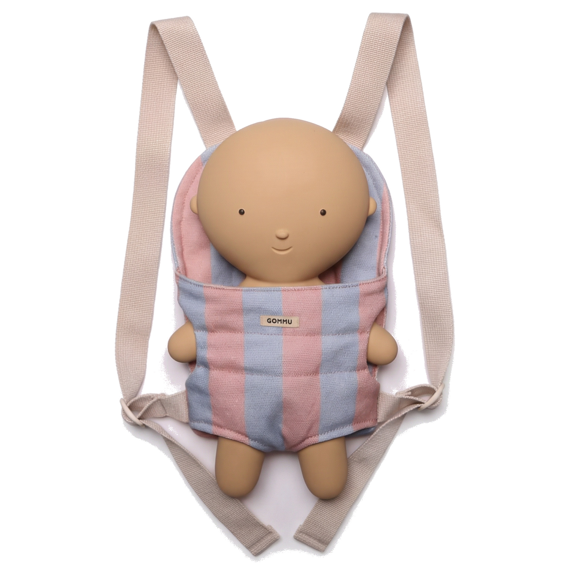 We are gommu poppendraagzak big stripe blue-rose 3 jr+